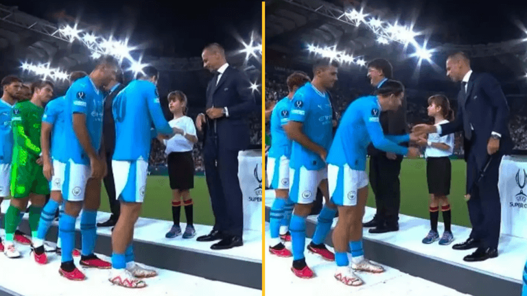 Jack Grealish snubs UEFA president to have heartwarming moment with visually impaired fan Jack Grealish snubs UEFA president to have heartwarming moment with visually impaired fan