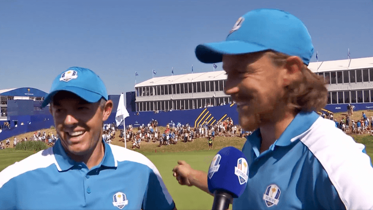Tommy Fleetwood makes undeniable gag after winning start with Rory McIlroy Tommy Fleetwood makes undeniable gag after winning start with Rory McIlroy