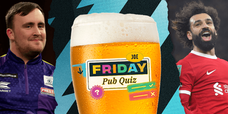 The SportsJOE Friday Pub Quiz: Week 55 The SportsJOE Friday Pub Quiz: Week 55