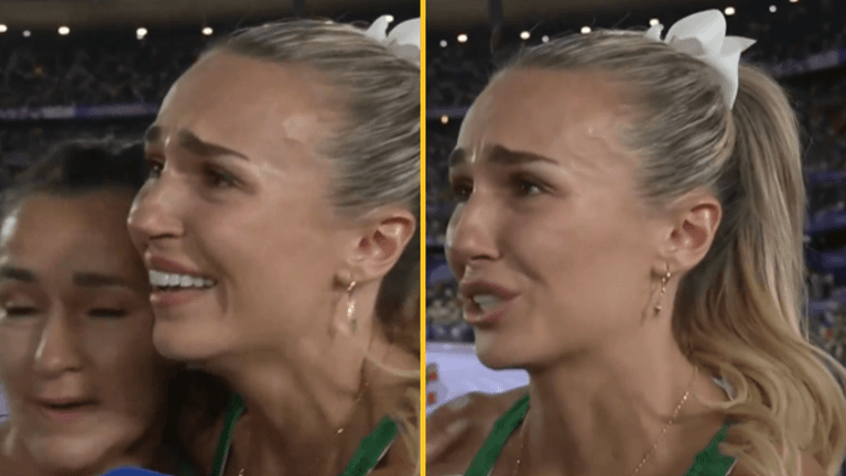 Sharlene Mawdsley gives heart-breaking interview after 4x400m relay team finish fourth Sharlene Mawdsley gives heart-breaking interview after 4x400m relay team finish fourth
