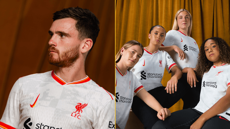 The reason why the Nike logo is the wrong way around on Liverpool’s new kit The reason why the Nike logo is the wrong way around on Liverpool’s new kit