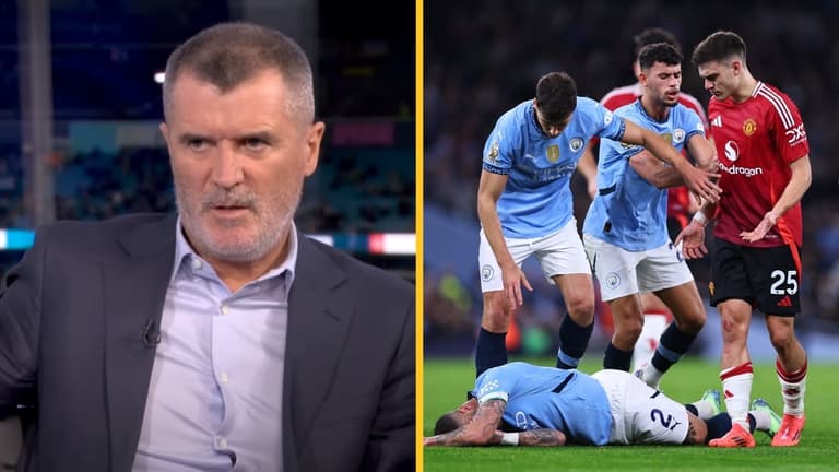 ‘I’m embarrassed for him’ – Roy Keane slams Kyle Walker’s antics in Manchester derby ‘I’m embarrassed for him’ – Roy Keane slams Kyle Walker’s antics in Manchester derby