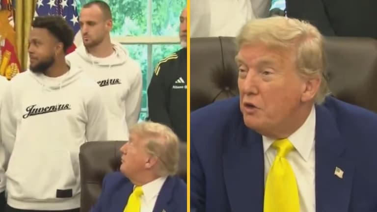 Trump asks Juventus players about transgender players at White House Trump asks Juventus players about transgender players at White House