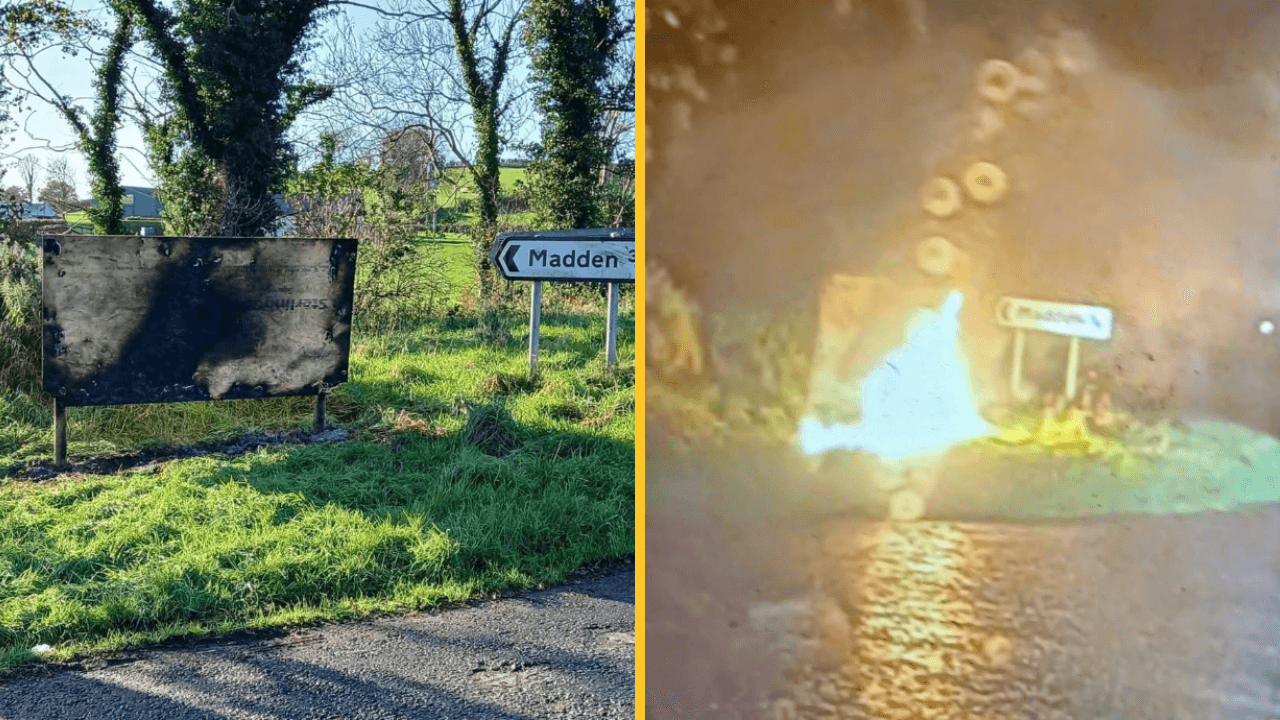 Special sign for Armagh SFC winners burnt to crisp by vandals