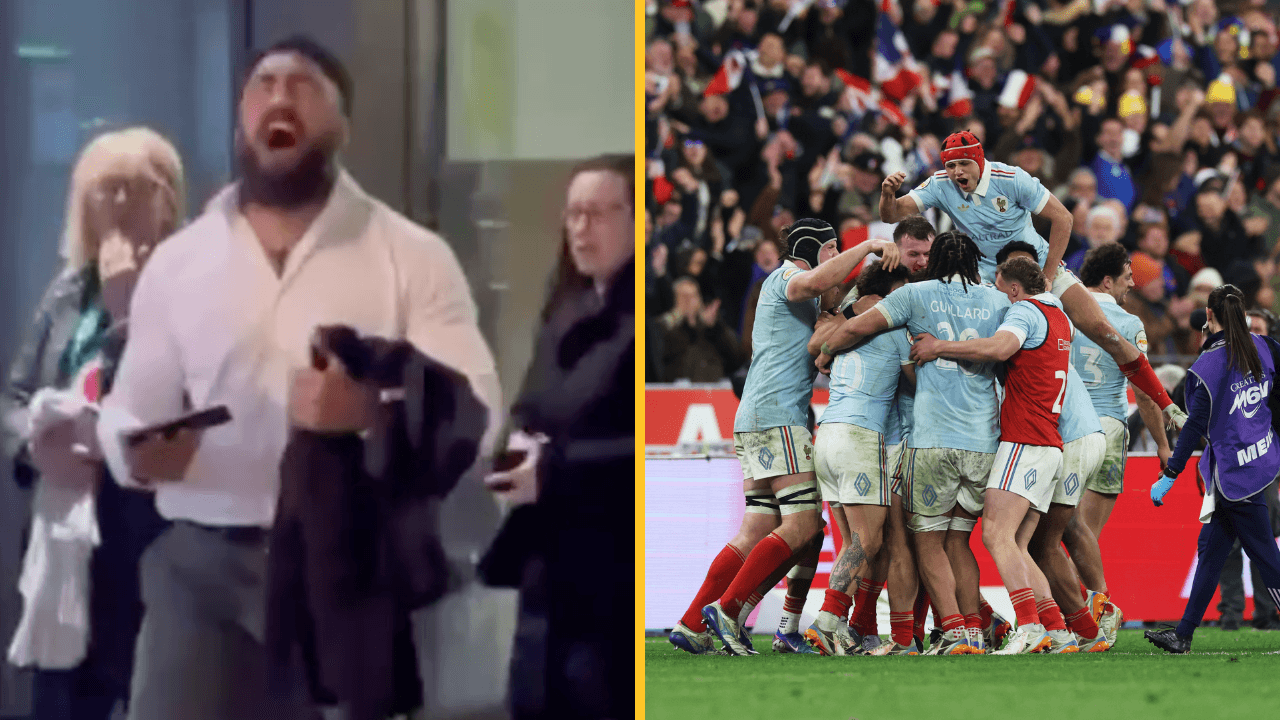 Bundee Aki reaction to Ireland losing Six Nations caught on Dublin street