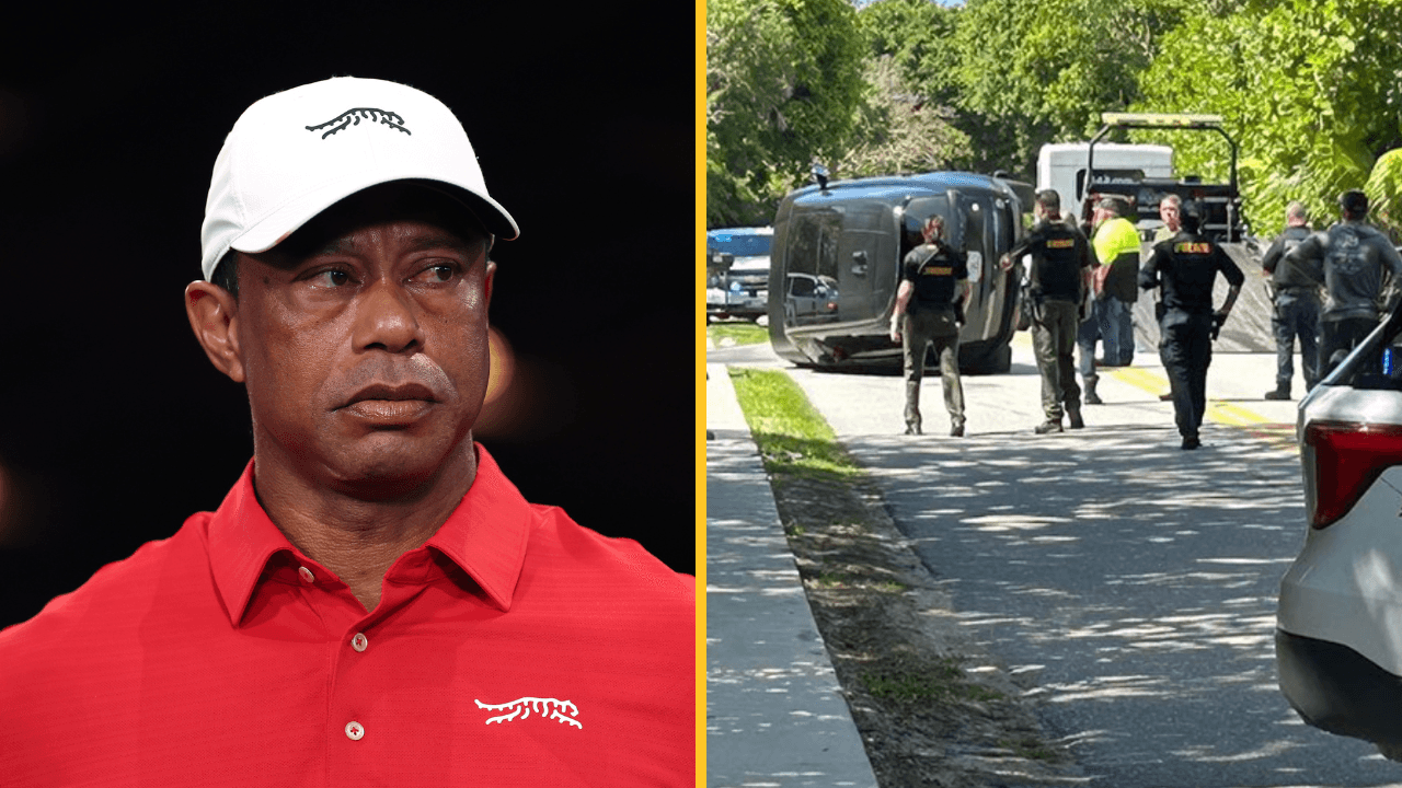 Police release mugshot and issue update after Tiger Woods charged in DUI car crash