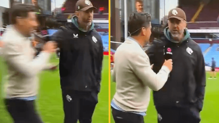 Livid coach of top English side shoves Craig Doyle after ‘bantz’ fail Livid coach of top English side shoves Craig Doyle after ‘bantz’ fail