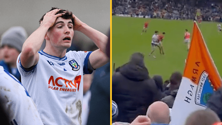 Fan footage shows vicious cheap shot on Armagh star which led to red card
