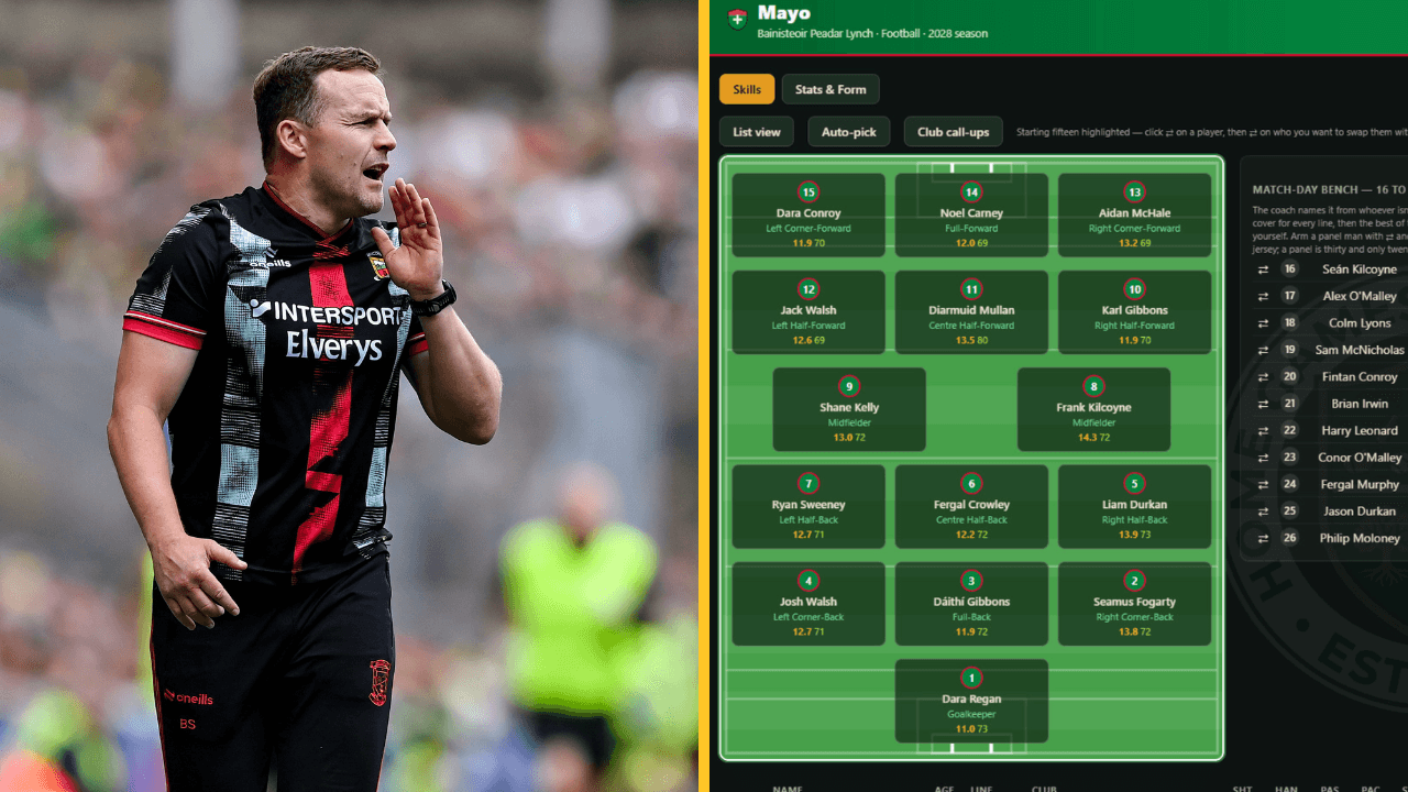 An in-depth ‘Football Manager’ game is coming to the GAA this year