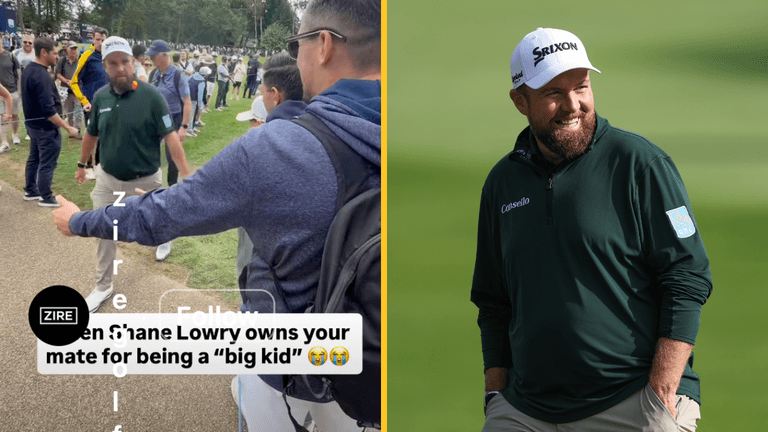 Shane Lowry seen calling out fans for ‘childish’ behaviour at BMW