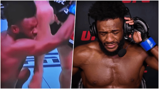 “I’m sorry” – New bantamweight champ in tears as UFC history is made “I’m sorry” – New bantamweight champ in tears as UFC history is made