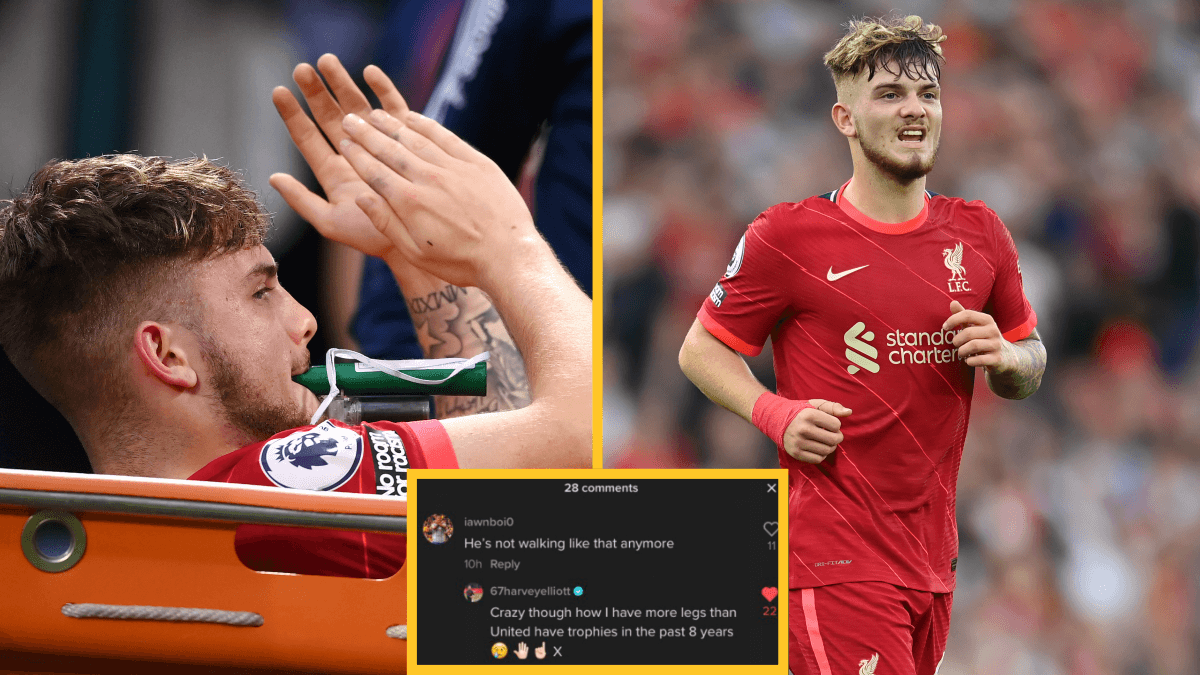 Harvey Elliott hits Man United fan with a zinger after TikTok comment