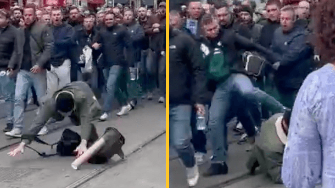 Schalke release statement and start investigation into violent attack in Dublin city centre as ‘spitting’ footage emerges
