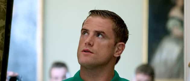 PIC: Based on this dressing room snap Jamie Heaslip won’t have a hair out of place today PIC: Based on this dressing room snap Jamie Heaslip won’t have a hair out of place today