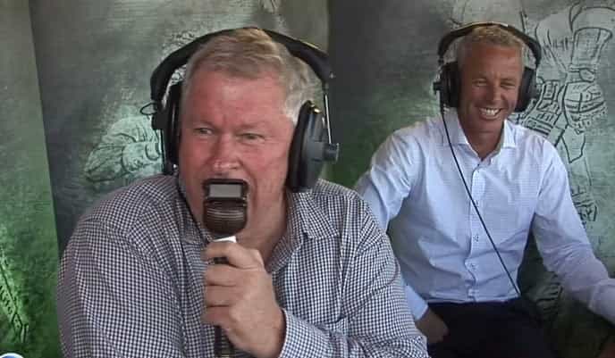 Savage six batters cricket commentator’s rental car while he is on-air Savage six batters cricket commentator’s rental car while he is on-air