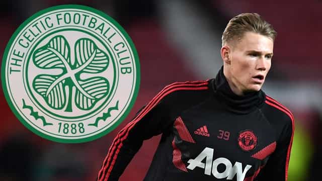 Scott McTominay could be about to join Celtic on loan from Man United Scott McTominay could be about to join Celtic on loan from Man United