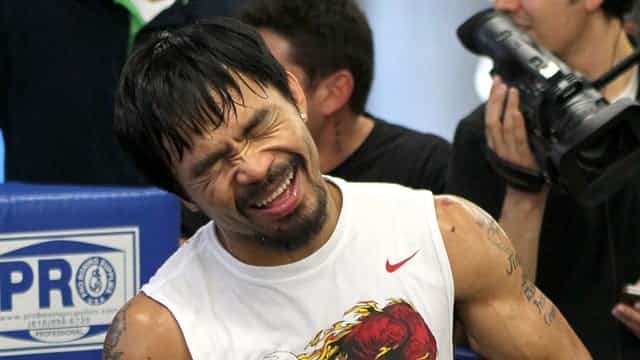 Manny Pacquiao takes shots at Floyd Mayweather after exhibition TKO Manny Pacquiao takes shots at Floyd Mayweather after exhibition TKO