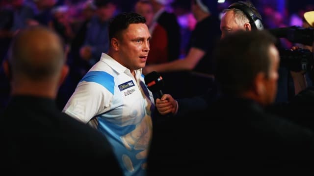 Gerwyn Price fined £21,500 and receives suspended three-month ban for Grand Slam antics Gerwyn Price fined £21,500 and receives suspended three-month ban for Grand Slam antics