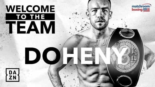 TJ Doheny’s opponent confirmed for first world title defence TJ Doheny’s opponent confirmed for first world title defence