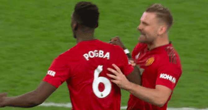 Paul Pogba went absolutely ballistic at Luke Shaw in Man United’s win over Spurs Paul Pogba went absolutely ballistic at Luke Shaw in Man United’s win over Spurs