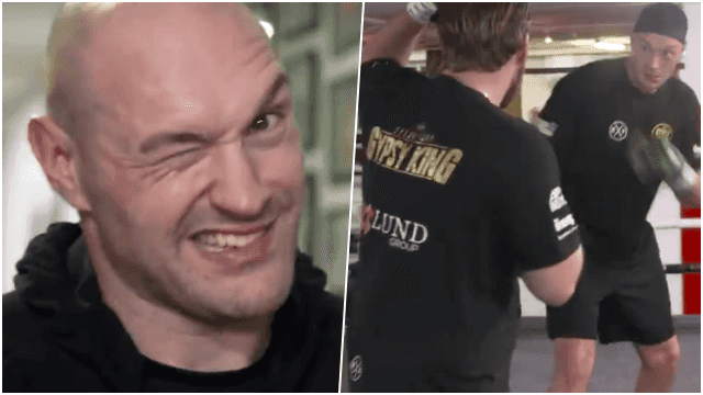 Tyson Fury looks incredible on the pads and sends message to Deontay Wilder Tyson Fury looks incredible on the pads and sends message to Deontay Wilder