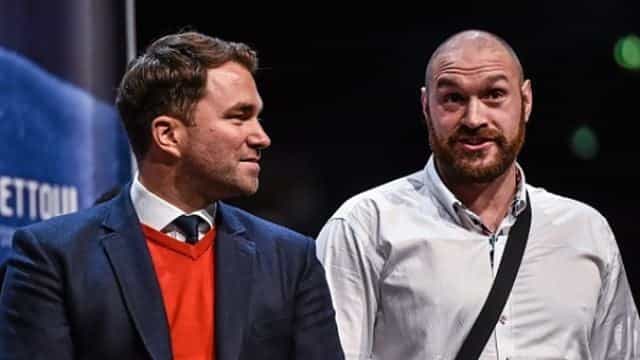 Tyson Fury reveals text message exchange with Eddie Hearn about Joshua fight Tyson Fury reveals text message exchange with Eddie Hearn about Joshua fight