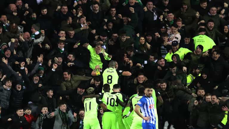 Scott Brown red carded after scoring late winner Scott Brown red carded after scoring late winner