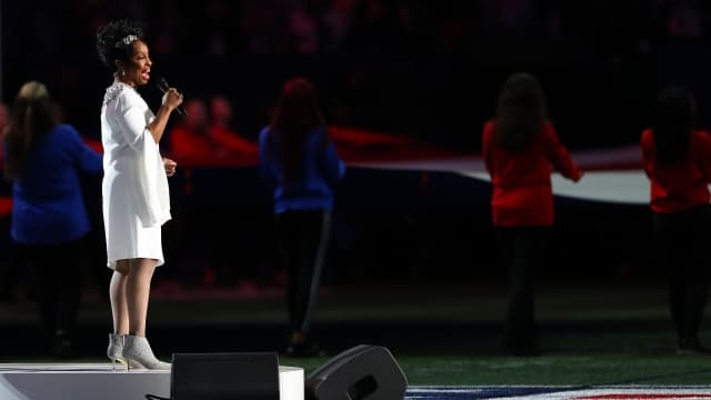 Prop punters were not one bit happy about the Super Bowl national anthem Prop punters were not one bit happy about the Super Bowl national anthem