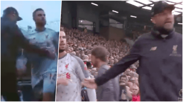 Jurgen Klopp was not happy about the lack of handshake from Jordan Henderson Jurgen Klopp was not happy about the lack of handshake from Jordan Henderson