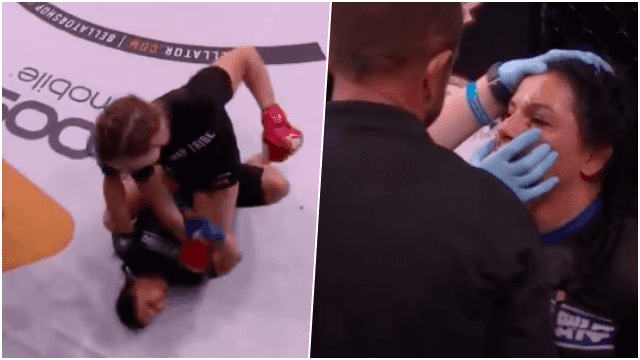Doctor steps in to hand Leah McCourt her first Bellator win Doctor steps in to hand Leah McCourt her first Bellator win