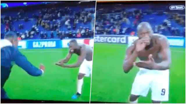 Paul Pogba and Romelu Lukaku mock The Sun report after final whistle in Paris Paul Pogba and Romelu Lukaku mock The Sun report after final whistle in Paris