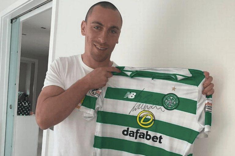 Scott Brown raffles Celtic shirt to raise funds for girl with cancer Scott Brown raffles Celtic shirt to raise funds for girl with cancer