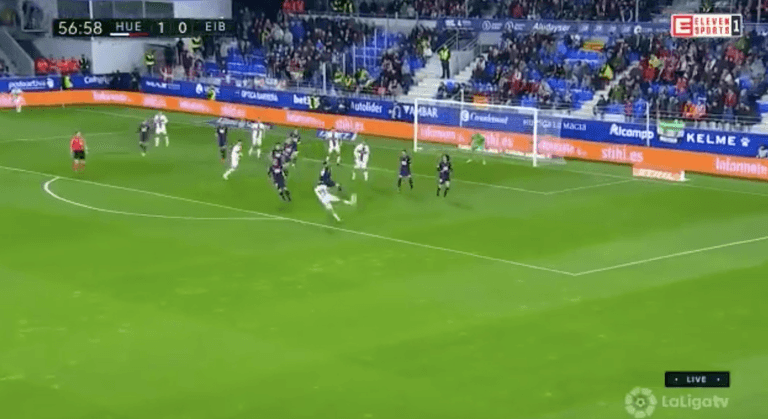 Huesca player scores Puskas-worthy volley against Eibar Huesca player scores Puskas-worthy volley against Eibar