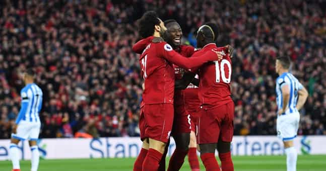 Naby Keita finishes Liverpool’s fastest ever Premier League goal Naby Keita finishes Liverpool’s fastest ever Premier League goal