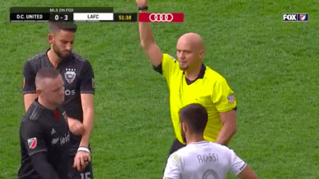 Wayne Rooney sent off for abysmal tackle with DC United 3-0 down Wayne Rooney sent off for abysmal tackle with DC United 3-0 down