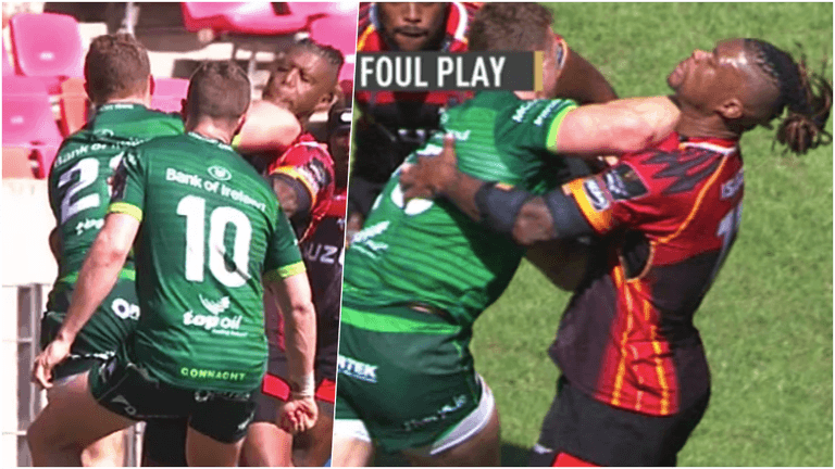 Connacht’s Peter Robb red-carded after first touch of the ball Connacht’s Peter Robb red-carded after first touch of the ball