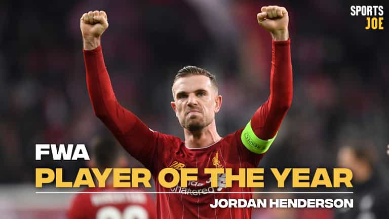 Jordan Henderson named FWA Player of the Year Jordan Henderson named FWA Player of the Year