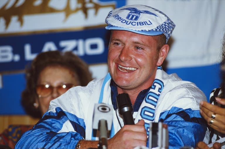 When Paul Gascoigne terrified Lazio teammates by staging motorcycle accident prank When Paul Gascoigne terrified Lazio teammates by staging motorcycle accident prank