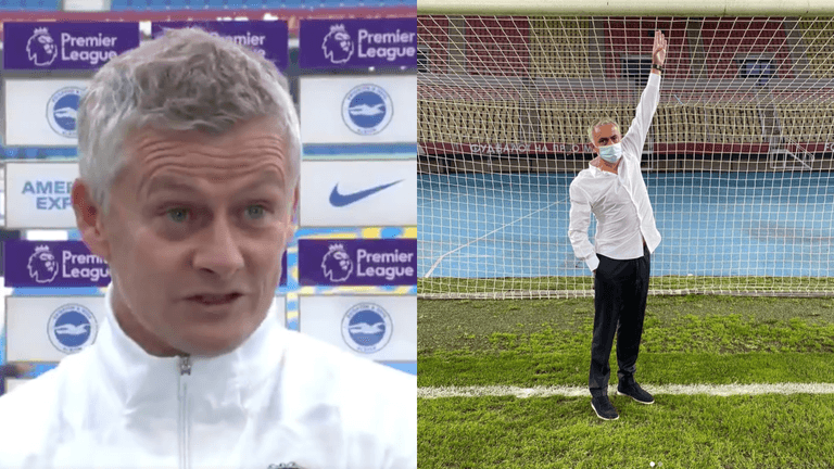 Ole Gunnar Solskjaer makes Mourinho joke after Brighton hit woodwork 5 times Ole Gunnar Solskjaer makes Mourinho joke after Brighton hit woodwork 5 times