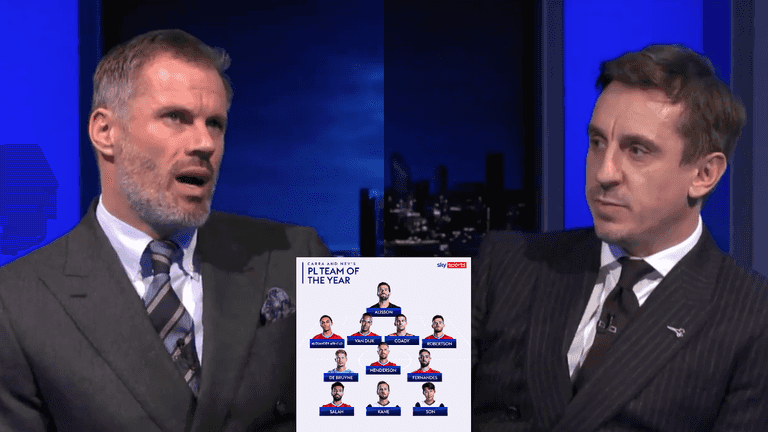 Two tough omissions as Neville and Carragher select Premier League Team of the Year Two tough omissions as Neville and Carragher select Premier League Team of the Year