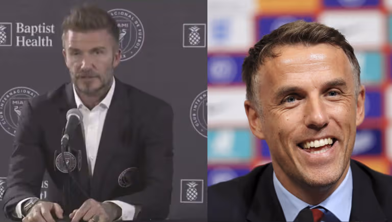 David Beckham says Phil Neville got Miami job on merit, not because they were friends David Beckham says Phil Neville got Miami job on merit, not because they were friends