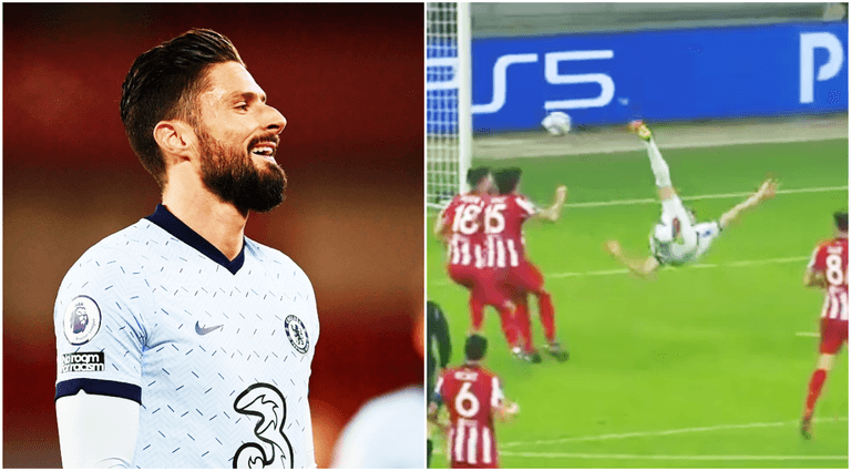Olivier Giroud scores Puskas-worthy bicycle kick to secure win for Chelsea Olivier Giroud scores Puskas-worthy bicycle kick to secure win for Chelsea