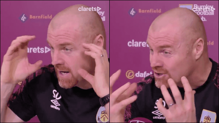 Sean Dyche the entertainer…you love to see it Sean Dyche the entertainer…you love to see it