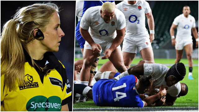 Joy Neville praised for “courageous” call that delivered English victory Joy Neville praised for “courageous” call that delivered English victory