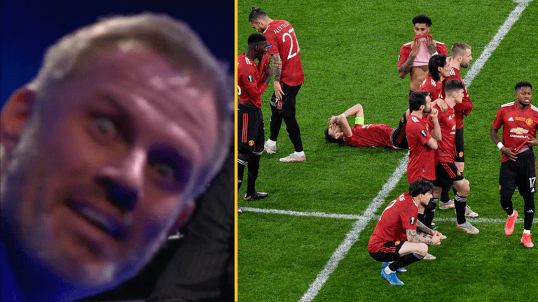 Carragher trolls Gary Neville after Man Utd Europa League defeat Carragher trolls Gary Neville after Man Utd Europa League defeat