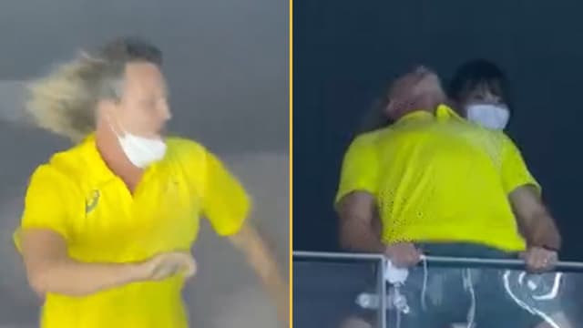 Australian swimming coach’s wild celebration goes viral after Ariarne Titmus takes gold Australian swimming coach’s wild celebration goes viral after Ariarne Titmus takes gold