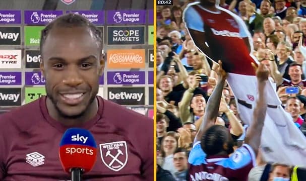 Michail Antonio reveals inspiration behind his cardboard cutout celebration Michail Antonio reveals inspiration behind his cardboard cutout celebration
