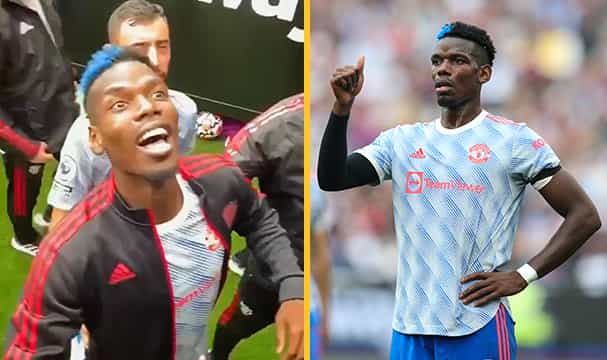 Paul Pogba dragged down the tunnel after engaging West Ham fans Paul Pogba dragged down the tunnel after engaging West Ham fans