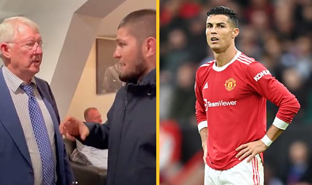 Alex Ferguson captured telling Khabib that Ronaldo should’ve started vs Everton Alex Ferguson captured telling Khabib that Ronaldo should’ve started vs Everton