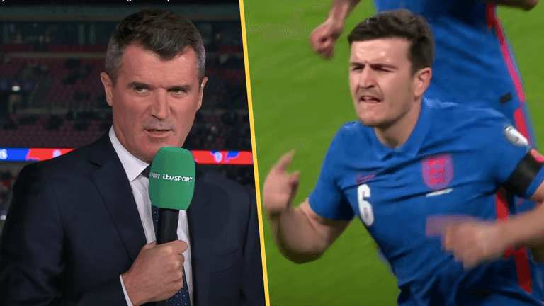 Roy Keane lets rip after “embarrassing” Harry Maguire celebration Roy Keane lets rip after “embarrassing” Harry Maguire celebration